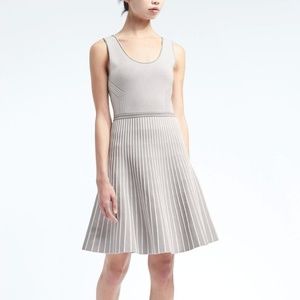 Banana Republic Stripe Knit Fit and Flare Dress